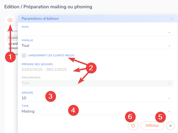 listing client listing client