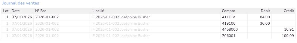 Export Comptable Exemple TVA