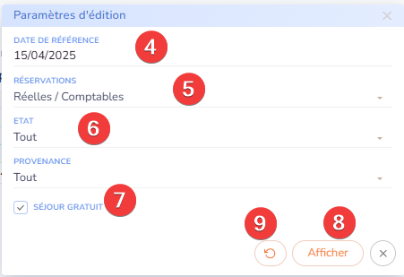 Paramètres d'édition Paramètres d'édition