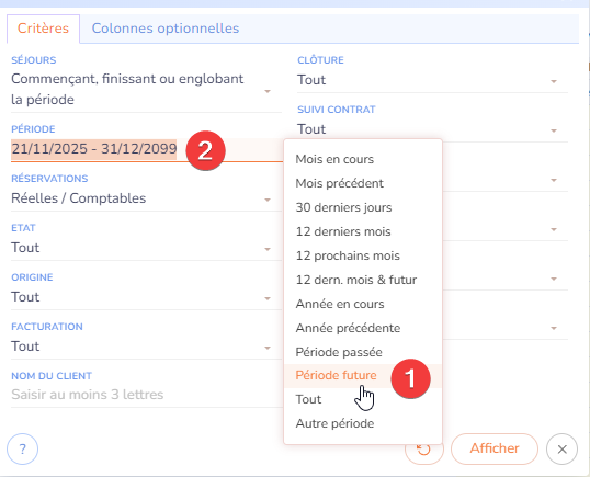 Période d'une éditions