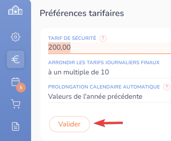 Mode de calcul validé