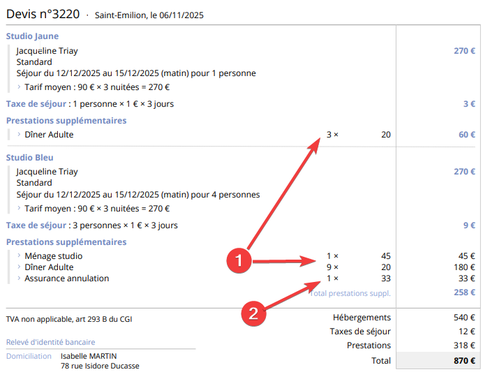 prestations automatiques prestations automatiques