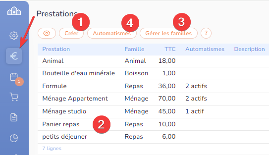 prestations prestations