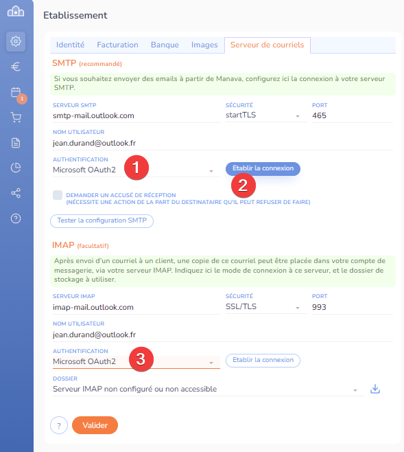 serveur Outlook / Hotmail / Live